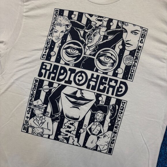 Radiohead Worcester 1998 The Centrum Show Poster Band Tee L - Picture 4 of 4